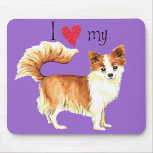 Alfombrilla De Ratón Me encanta mi larga cabaña Chihuahua