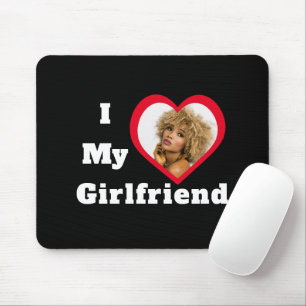Alfombrilla De Ratón Me encanta mi novia Bae foto Personalizado persona