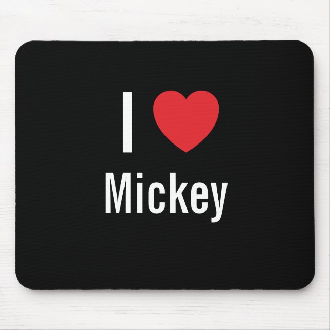 Alfombrilla De Ratón Me encanta Mickey (Frente)