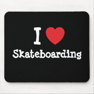 Alfombrilla De Ratón Me encanta Skateboarding personalizado personaliza