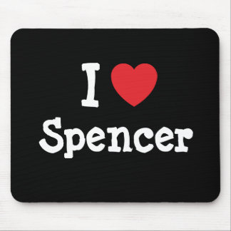 Alfombrilla De Ratón Me encanta Spencer corazón personalizado personali