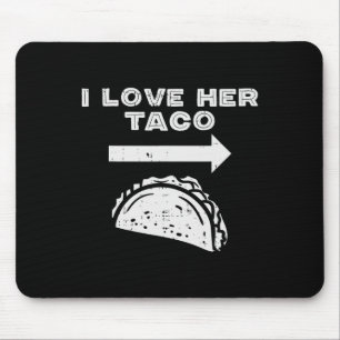 Alfombrilla De Ratón Me Encanta Su Pareja De Taco Que Coincide Cinco De