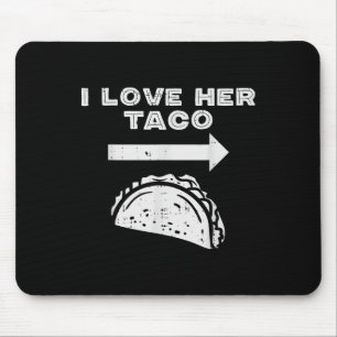 Alfombrilla De Ratón Me Encanta Su Pareja De Taco Que Coincide Cinco De