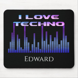 Alfombrilla De Ratón Me encanta Techno