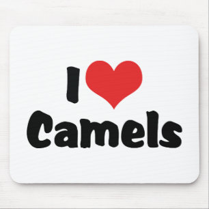 Alfombrilla De Ratón Me Encantan Camellos Corazón