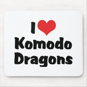 Alfombrilla De Ratón Me encantan los dragones Komodo