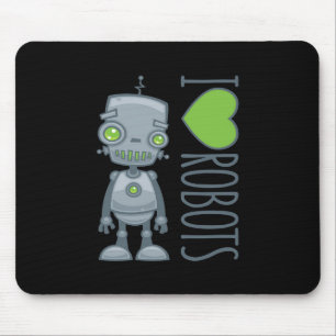 Alfombrilla De Ratón Me encantan los robots
