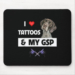 Alfombrilla De Ratón Me Encantan Los Tatuajes Y Mi Punto De Corto Plazo