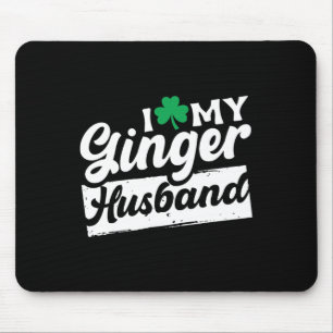 Alfombrilla De Ratón Me Encanto Mi Ginger Husbynd Redhead Shamrock St P