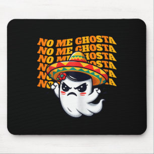 Alfombrilla De Ratón Me Ghosta Funny Halloween Mexicana Fantasma 1