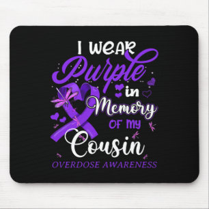 Alfombrilla De Ratón Me Gusta El Púrpura En Memoria De Mi Primo Por Sob