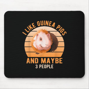 Alfombrilla De Ratón Me Gusta La Rueda De Los Cerdos De Guinea Cavy Lov