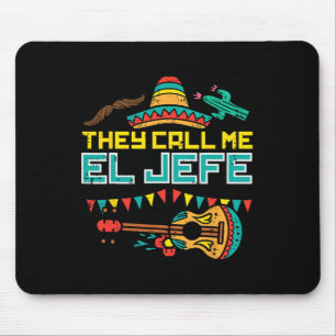Alfombrilla De Ratón Me Llaman El Jefe Guitar Cinco De Mayo Música Bo
