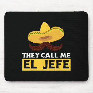 Alfombrilla De Ratón Me llaman El Jefe Jefe divertido Chef Mexicano Coc
