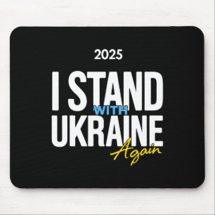 Alfombrilla De Ratón Me mantengo con Ucrania 2025 Camisetas Bandera Ucr