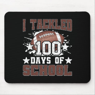 Alfombrilla De Ratón Me ocupé de 100 días de clases 100 niños de fútbol