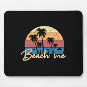Alfombrilla De Ratón Me Playa Divertido Retro Árbol de Palma Vacaciones