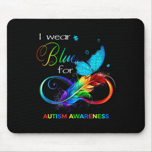 Alfombrilla De Ratón Me Pongo Azul Por Autismo Mes De Conciencia Hombre