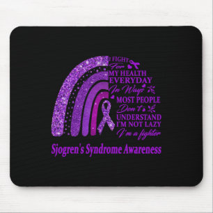 Alfombrilla De Ratón Me pongo morado por la conciencia de la lucha cont
