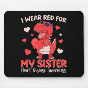 Alfombrilla De Ratón Me Pongo Rojo Por Mi Hermana Enfermedad Del Corazó