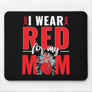 Alfombrilla De Ratón Me Pongo Rojo Por Mi Mamá Guerrero Enfermedad Card