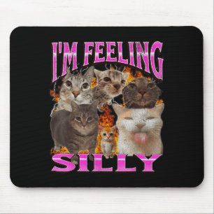Alfombrilla De Ratón Me siento divertido meme de gato divertido gráfico