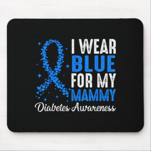 Alfombrilla De Ratón Me Visto de Azul Por La Conciencia de la Diabetes