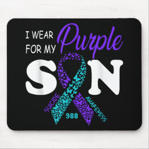 Alfombrilla De Ratón Me Visto de Morado Por Mi Hijo Prevención del Suic