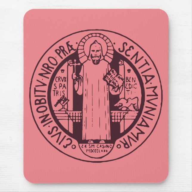 Alfombrilla De Ratón Medalla de San Benito (Frente)