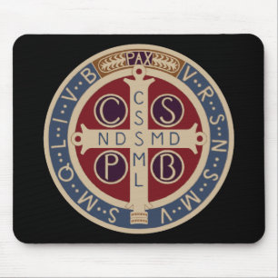 Alfombrilla De Ratón Medalla Mousepad del St. Benedicto