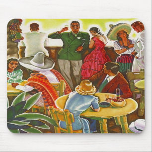 Alfombrilla De Ratón Mediados de siglo retros del ~ de Mousepad al sur