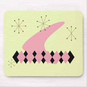Alfombrilla De Ratón Mediados de siglo retros Mousepad moderno de