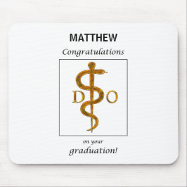 Alfombrilla De Ratón Médica de Osteopatía Felicitaciones por Graduación