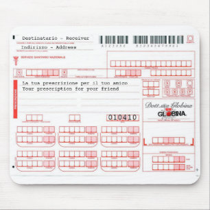 Alfombrilla De Ratón Medica del ricetta de Mousepad - prescripción