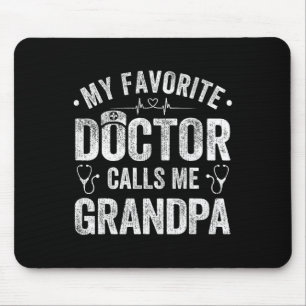 Alfombrilla De Ratón Médica favorita me llama Día del Padre Abuelo