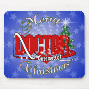 ALFOMBRILLA DE RATÓN MÉDICA OPTOMETRISTA MERRY NAVIDAD