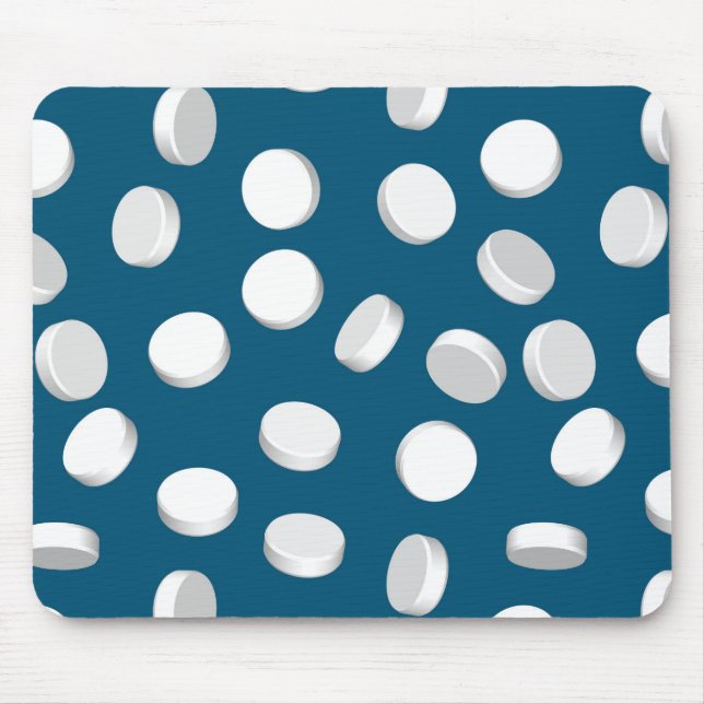 Alfombrilla De Ratón medicamentos para pastillas azules (Frente)