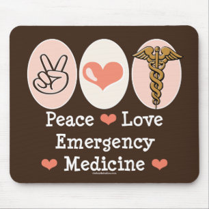 Alfombrilla De Ratón Medicina Mousepad de la emergencia del amor de la