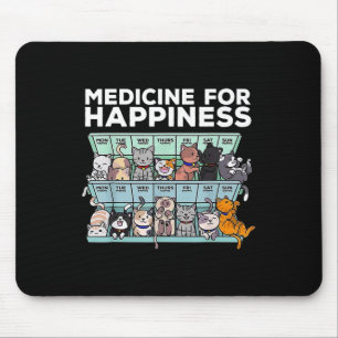 Alfombrilla De Ratón Medicina Para La Felicidad Semana Del Gato