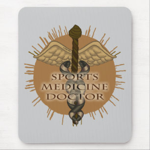 Alfombrilla De Ratón Médico de Medicina Deportiva Caduceo