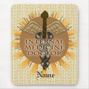 Alfombrilla De Ratón Médico de Medicina Interna Caduceo