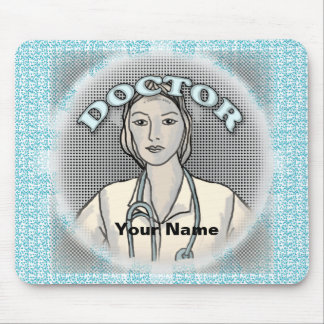 Alfombrilla De Ratón Médico femenina retro