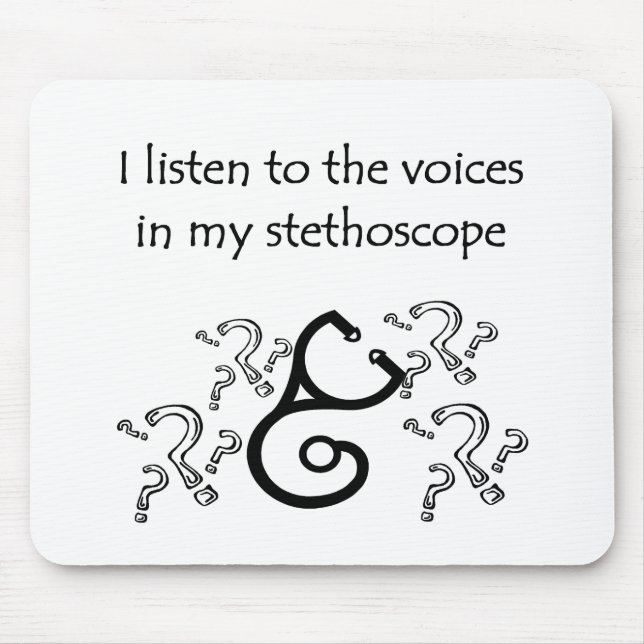 Alfombrilla De Ratón Médico o camisetas y regalos divertidos de la (Frente)