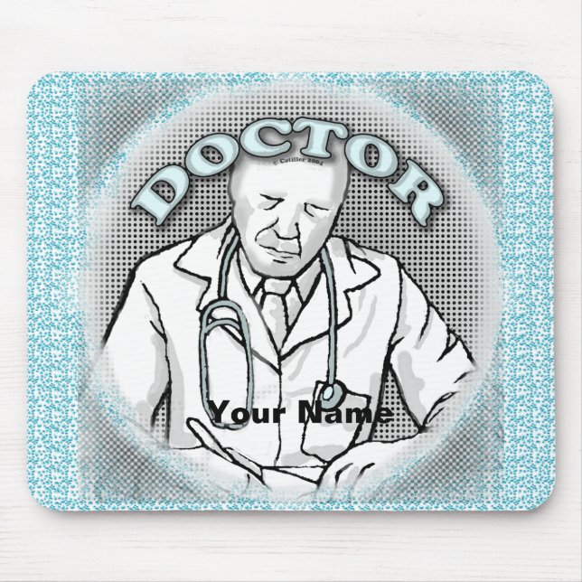 Alfombrilla De Ratón Médico retro (Frente)