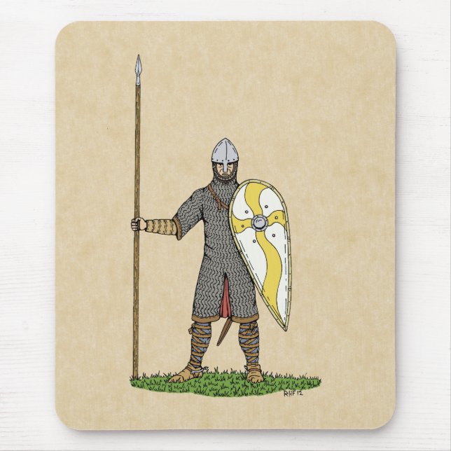 Alfombrilla De Ratón Medieval Norman Knight Circa 1066 (Frente)