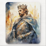 Alfombrilla De Ratón Medieval Prince<br><div class="desc">A Watercolour portrait of a Medieval prince</div>