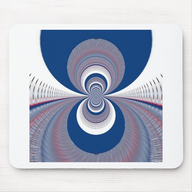 Alfombrilla De Ratón Medio azul (Frente)