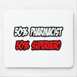 Alfombrilla De Ratón Medio Farmacéutico...Medio Superhéroe