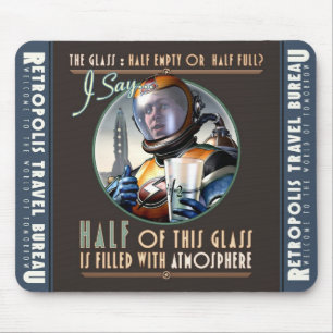 Alfombrilla De Ratón Medio lleno con el cojín de ratón de la atmósfe