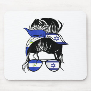 Alfombrilla De Ratón Medio Nicaragüense Medio Israelí Mezcla Nicaragua